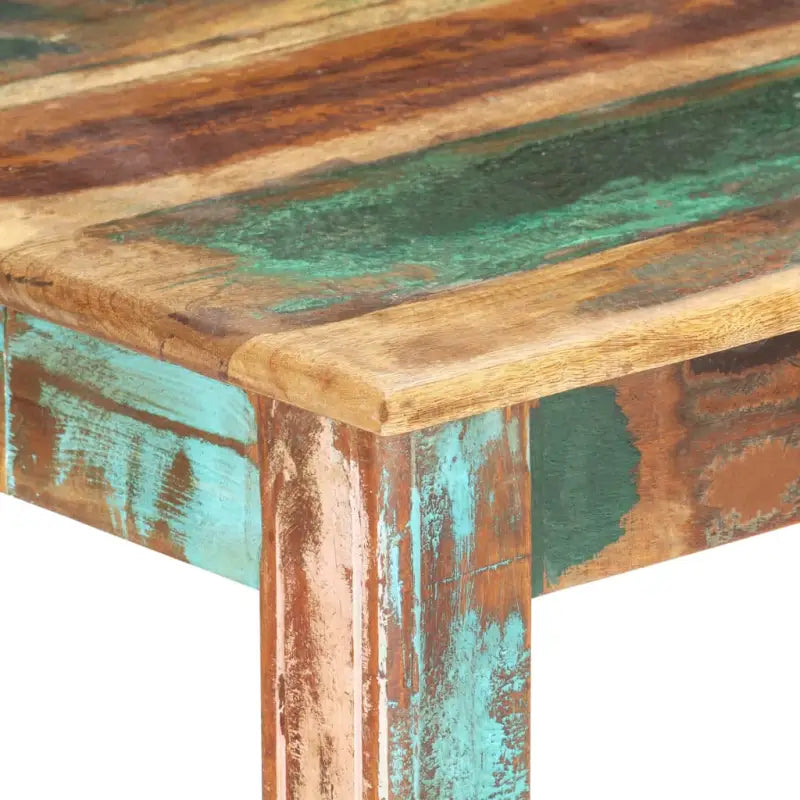 Eetnaafel in antieke stijl van massief gerecycled hout - Eettafels