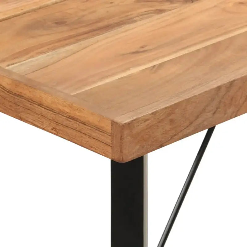Eettafel met massief acaciahout en ijzeren frame voor gezellige avonden - Eettafels