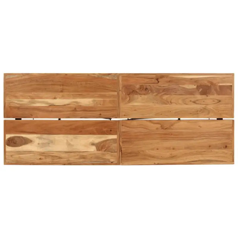 Eettafel met massief acaciahout en ijzeren frame voor gezellige avonden - Eettafels