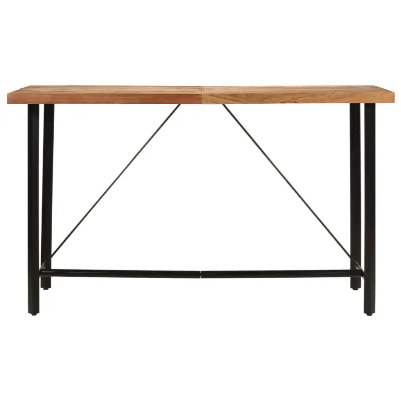 Eettafel met massief acaciahout en ijzeren frame voor gezellige avonden - Eettafels