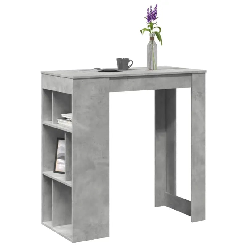 Eettafel van bewerkt hout in gerookt eiken voor stijl en duurzaamheid - Betongrijs / 1 - Eettafels