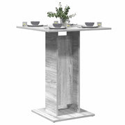 Eettafel van bewerkt hout in grijs Sonoma met eenvoudig schoon onderhoud - Eettafels