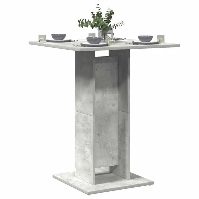 Eettafel van bewerkt hout in grijs Sonoma met eenvoudig schoon onderhoud - Betongrijs / 1 - Eettafels