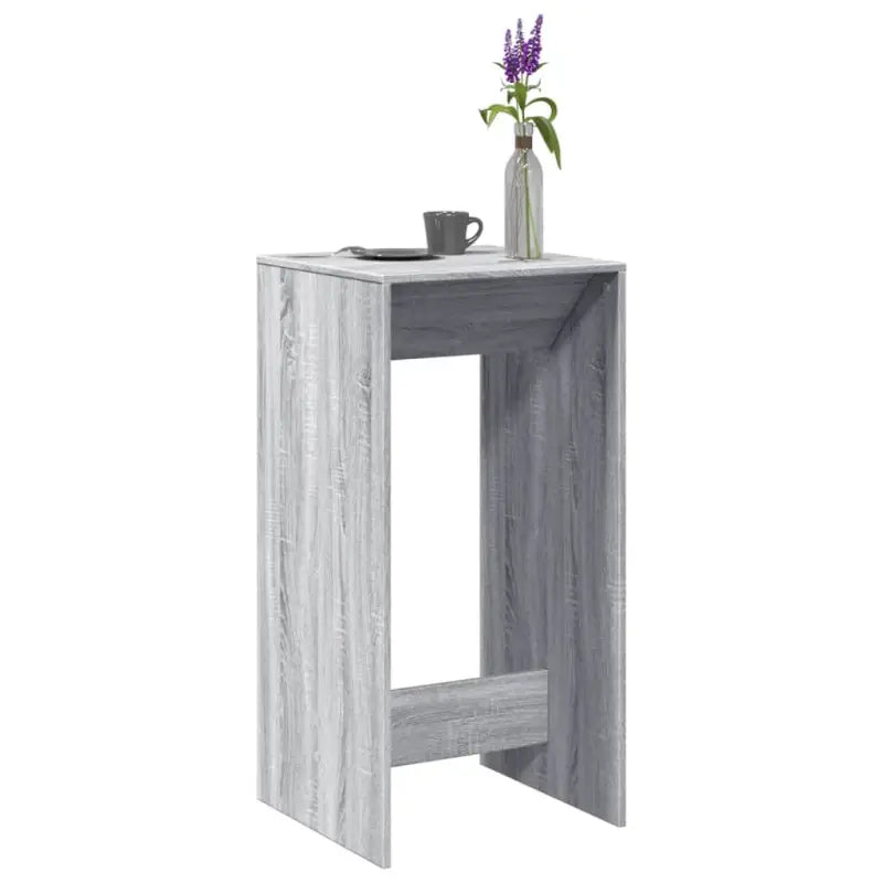 Eettafel van bewerkt hout in Grijs Sonoma voor duurzame stijl - Grijs sonoma / 1 / 51 cm - Eettafels