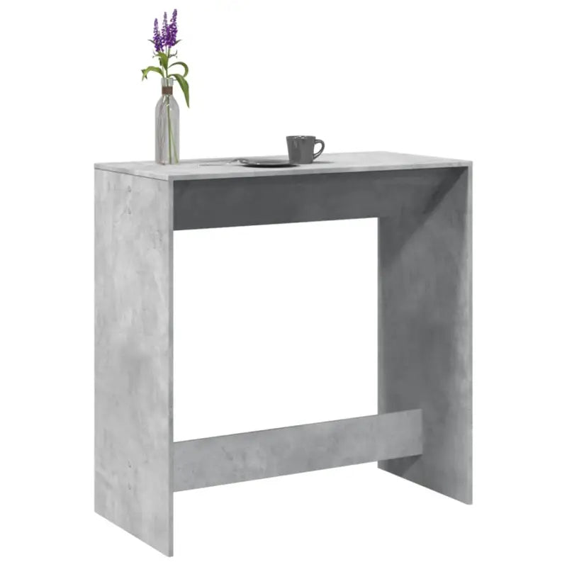 Eettafel van bewerkt hout in Grijs Sonoma voor duurzame stijl - Betongrijs / 1 / 102 cm - Eettafels