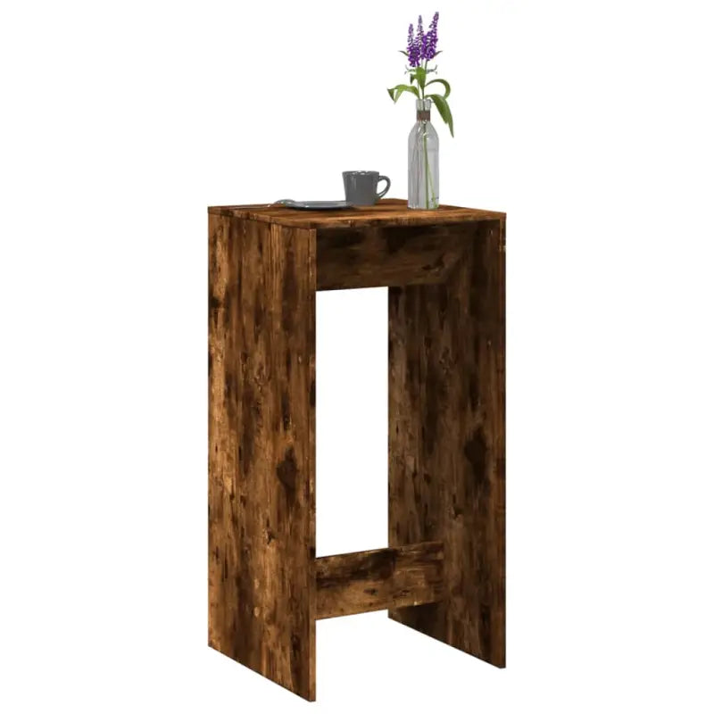 Eettafel van bewerkt hout in Grijs Sonoma voor duurzame stijl - Gerookt eiken / 1 / 51 cm - Eettafels