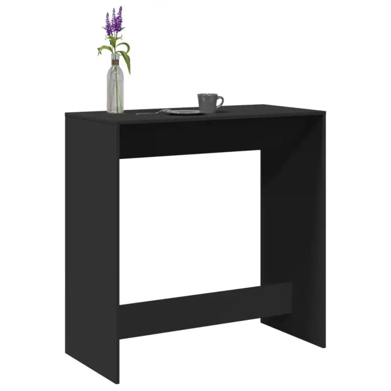 Eettafel van bewerkt hout in Grijs Sonoma voor duurzame stijl - Zwart / 1 / 102 cm - Eettafels