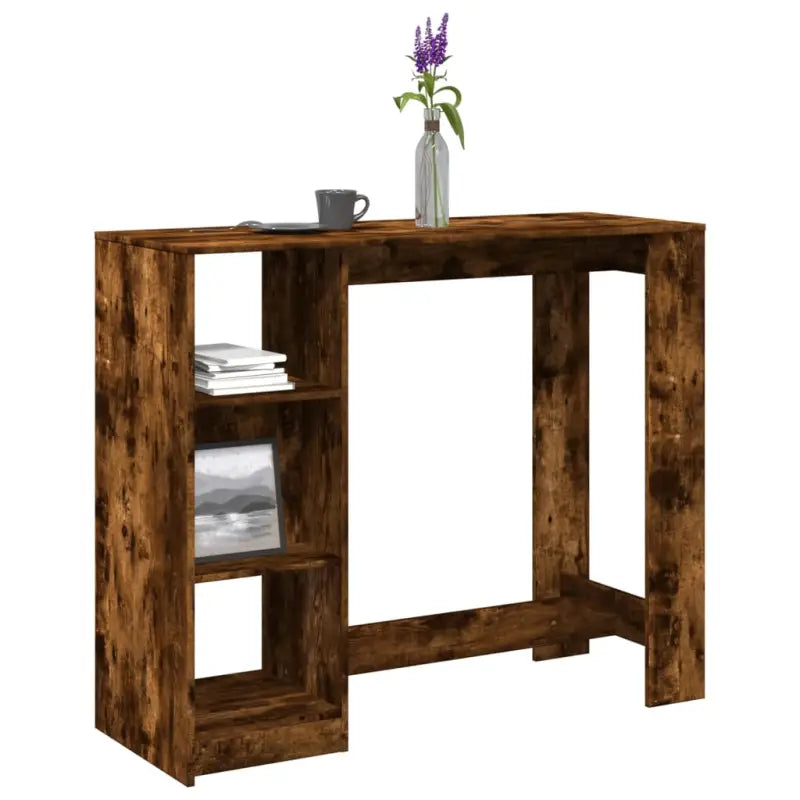 Eettafel van bewerkt hout met duurzame en stabiele afwerking - Gerookt eiken / 1 - Eettafels