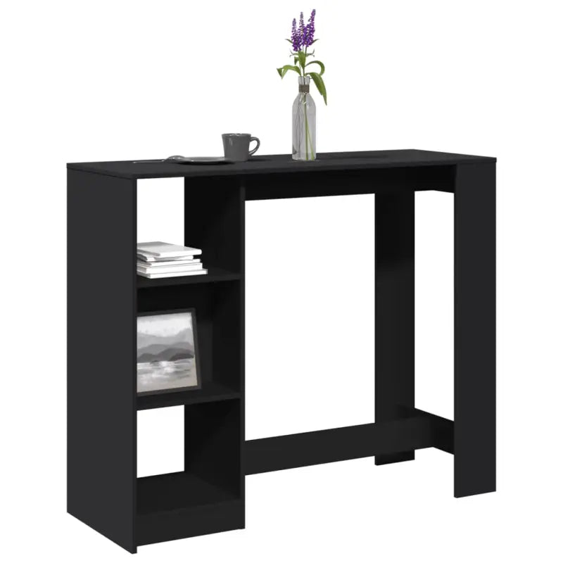 Eettafel van bewerkt hout met duurzame en stabiele afwerking - Zwart / 1 - Eettafels