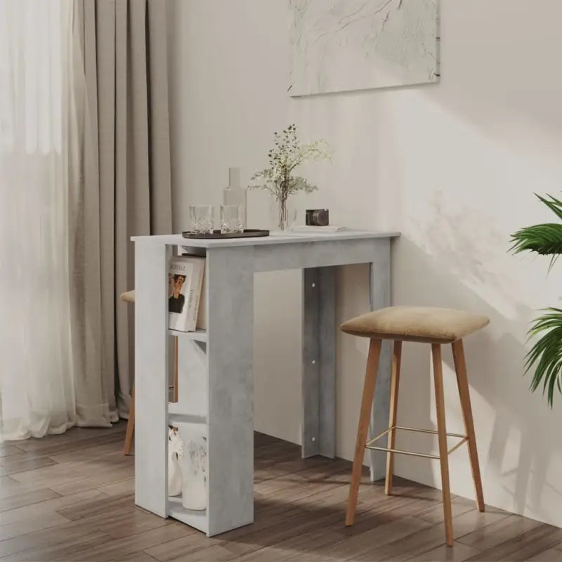 Eettafel van bewerkt hout voor kleine ruimtes met modern design - Betongrijs / 1 - Eettafels
