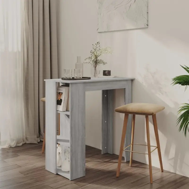 Eettafel van bewerkt hout voor kleine ruimtes met modern design - Grijs sonoma / 1 - Eettafels