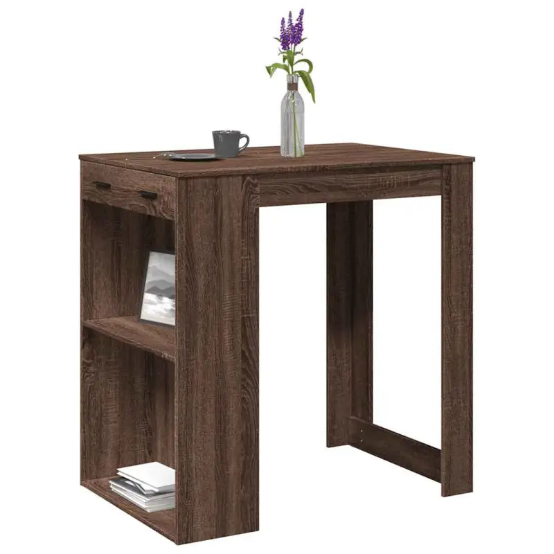 Eettafel van bewerkt hout voor stijl en duurzaamheid - bruin eikenkleur / 1 - Eettafels