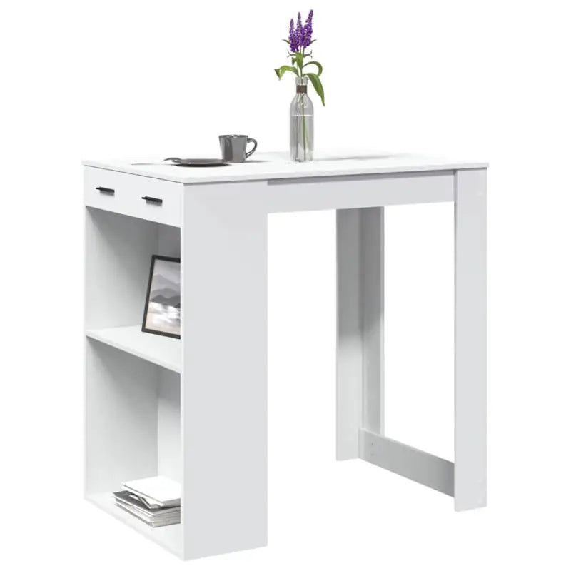 Eettafel van bewerkt hout voor stijl en duurzaamheid - Wit / 1 - Eettafels