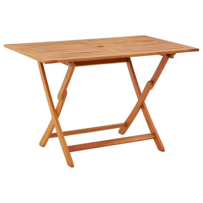 Eettafel van massief eucalyptushout voor buiten genieten - Bruin / 120 x 70 x 75 cm / 1 - Tuintafels