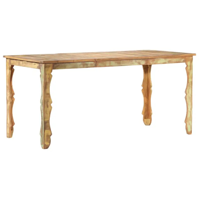 Eettafel van massief gerecycled hout met verschillende houtsoorten - 160 x 80 x 76 cm / 1 - Eettafels