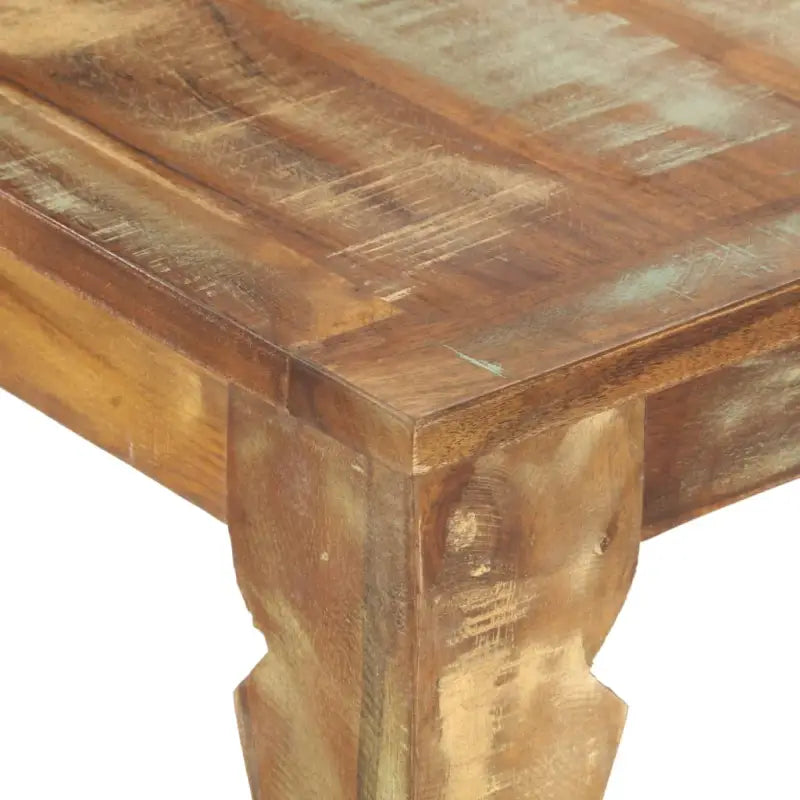 Eettafel van massief gerecycled hout met verschillende houtsoorten - Eettafels