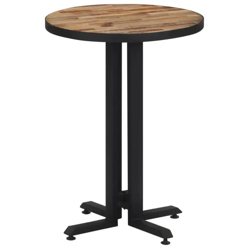 Eettafel van massief gerecycled teakhout met elegante uitstraling - 55 x 76 cm / 1 / Rond - Eettafels
