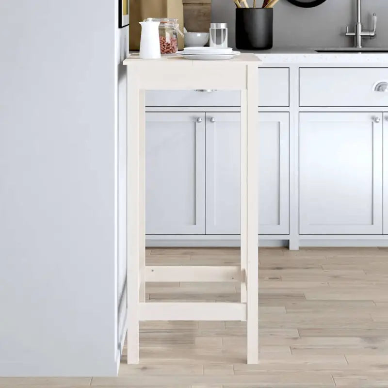 Eettafel van massief grenenhout voor gezellige maaltijden - Wit / 1 / 50 cm - Eettafels