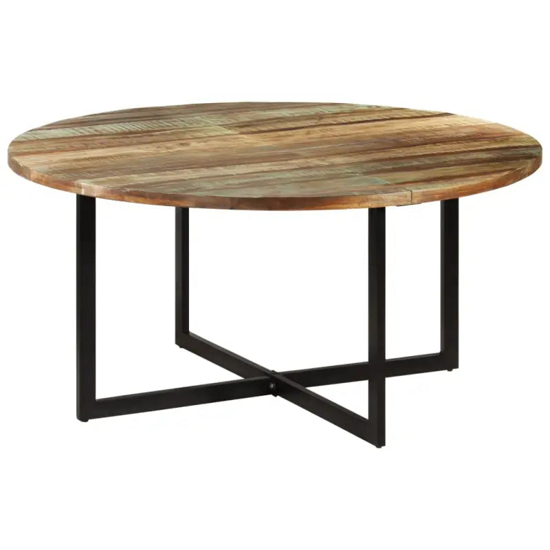 Eettafel van massief mangohout met elegant ontwerp - 150 x 75 cm / 1 / massief gerecycled hout - Eettafels