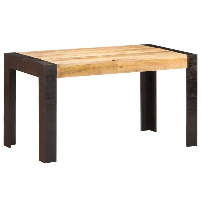 Eettafel van massief ruw mangohout voor een uniek meubelstuk - Lichtbruin / 140 x 70 x 76 cm / 1 - Eettafels