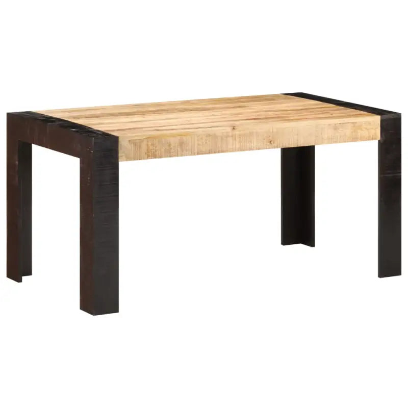 Eettafel van massief ruw mangohout voor een uniek meubelstuk - Lichtbruin / 160 x 80 x 76 cm / 1 - Eettafels