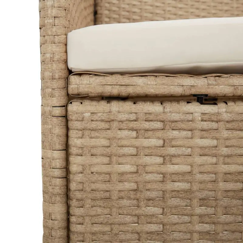 Eigentijdse tuinset van poly rattan voor dineren en ontspannen - Tuinsets