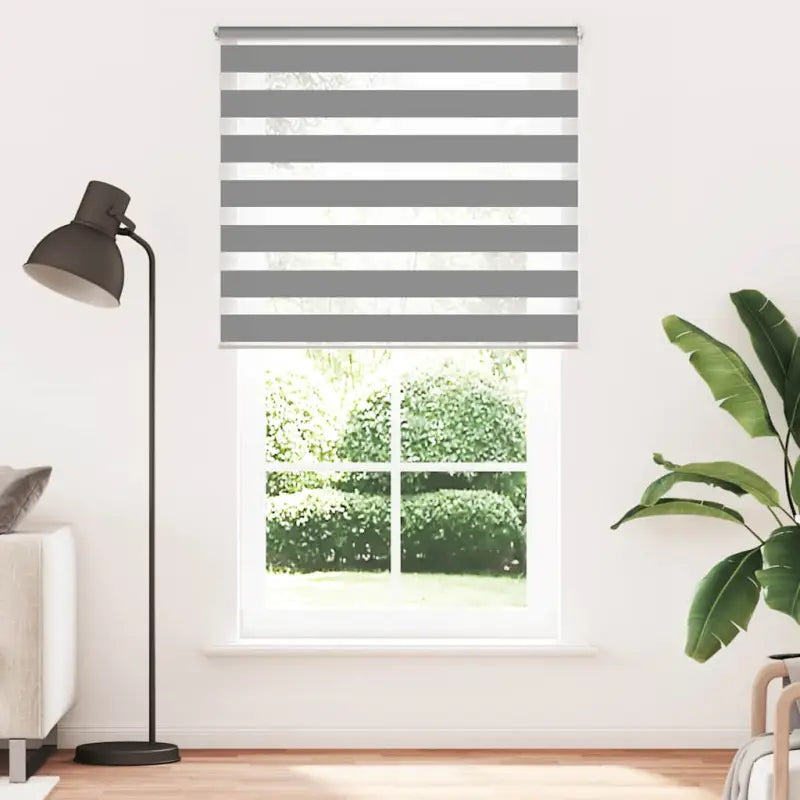 Elegant duo rolgordijn voor een moderne en stijlvolle woning - Grijs / 120 x 230 cm - Jaloezieën & rolgordijnen