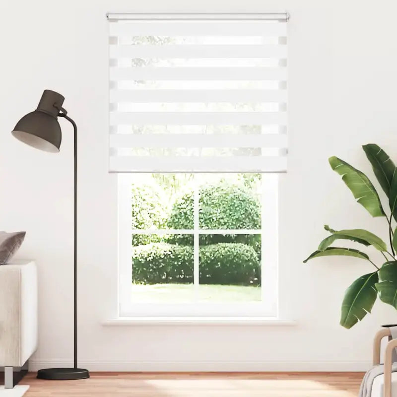 Elegant duo rolgordijn voor een moderne en stijlvolle woning - Wit / 120 x 230 cm - Jaloezieën & rolgordijnen