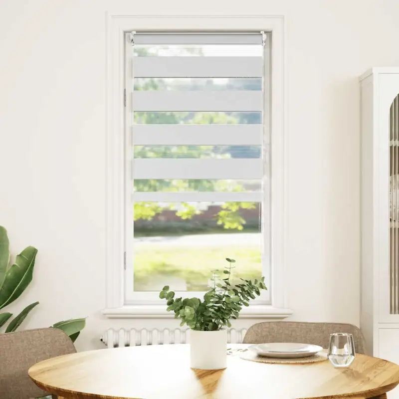 Elegant duo rolgordijn voor een moderne en stijlvolle woning - Wit / 40 x 100 cm - Jaloezieën & rolgordijnen