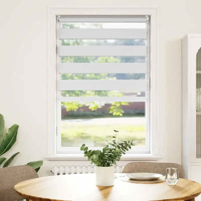 Elegant duo rolgordijn voor een moderne en stijlvolle woning - Wit / 70 x 120 cm - Jaloezieën & rolgordijnen