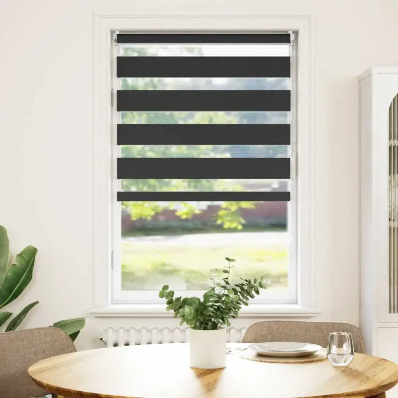 Elegant duo rolgordijn voor een moderne en stijlvolle woning - Zwart / 50 x 100 cm - Jaloezieën & rolgordijnen