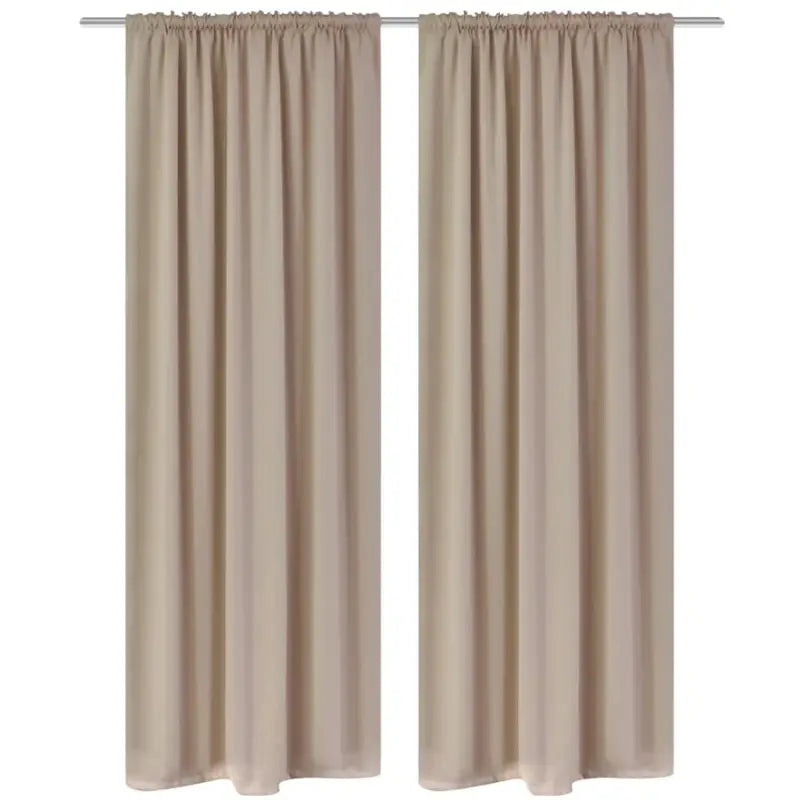 Elegant gordijnen en vitrages met levering bevat voor privacy en stijl - Crème / 135 x 245 cm / 2 - Gordijnen & vitrages