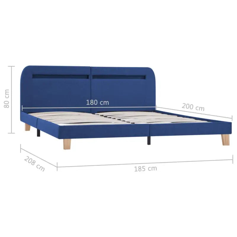 Elegant klassiek bedframe met kleurrijke LED-verlichting - Bedden & bedframes