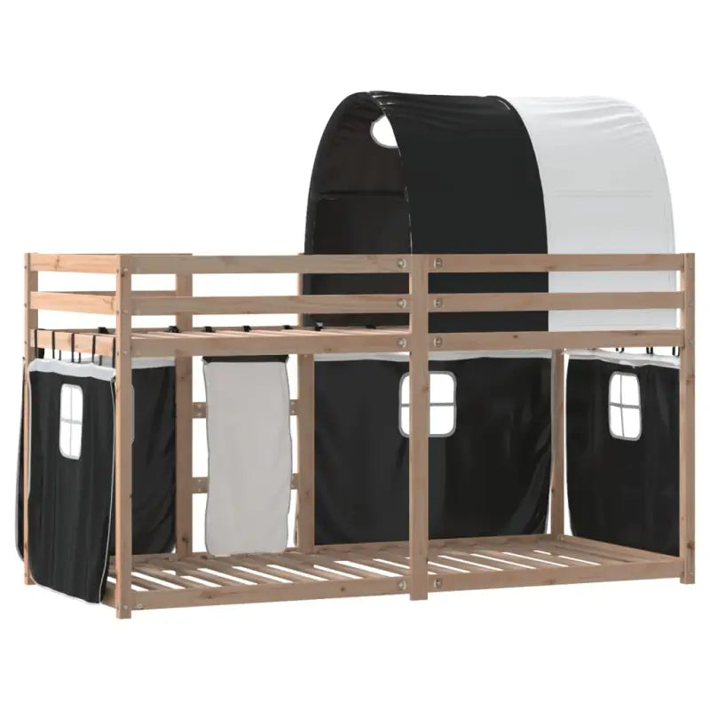 Elegant metalen stapelbed van massief grenenhout voor kleine kamers - Bedden & bedframes