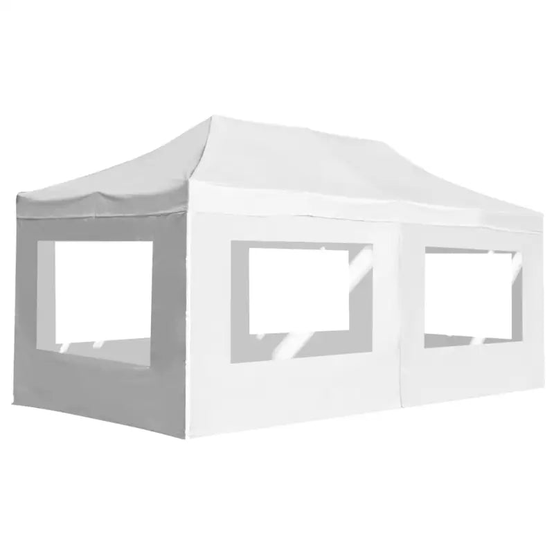 Elegant partytent met oxford stof en pvc ramen voor zware regen - Wit / 6 x 3 m / 1 - Partytenten & prieëlen