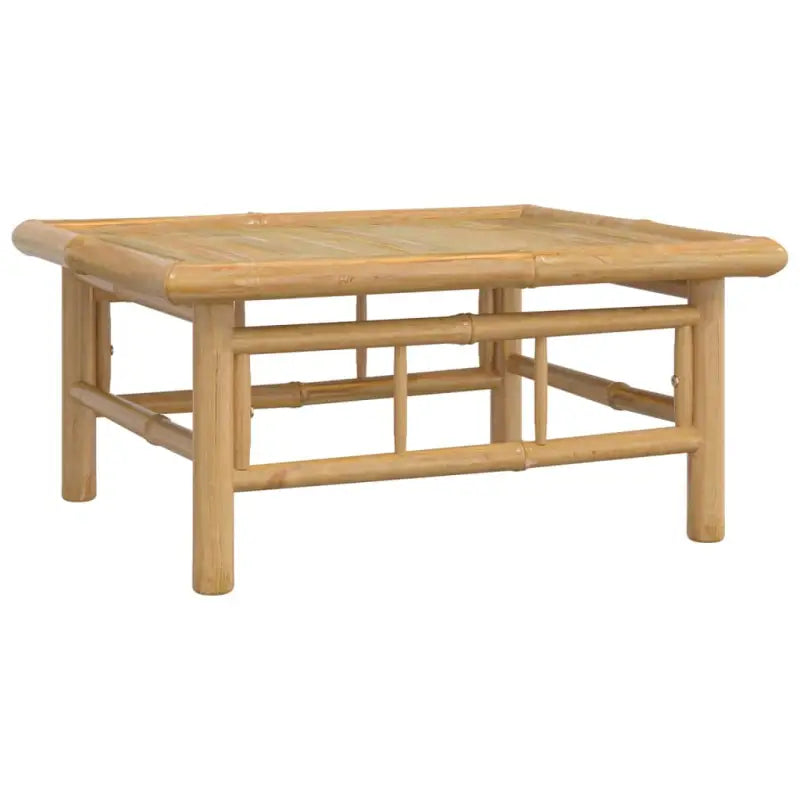 Elegante bamboe tuinset met comfortabele afmeting zitting en rugkussen - Tuinsets