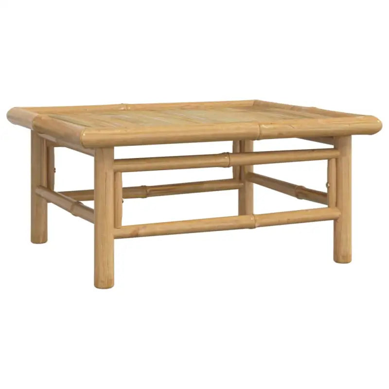 Elegante bamboe tuinset met comfortabele afmetingen en rugkussen - Tuinsets
