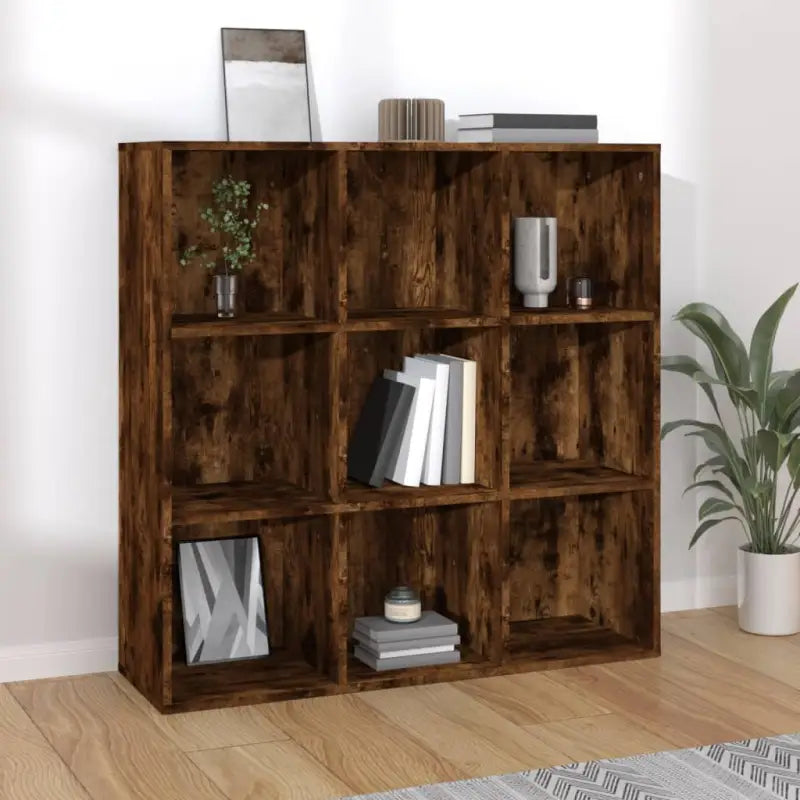 Elegante boekenkast van bewerkt hout die gemakkelijk schoon te maken - Gerookt eiken / 1 - Boekenkasten