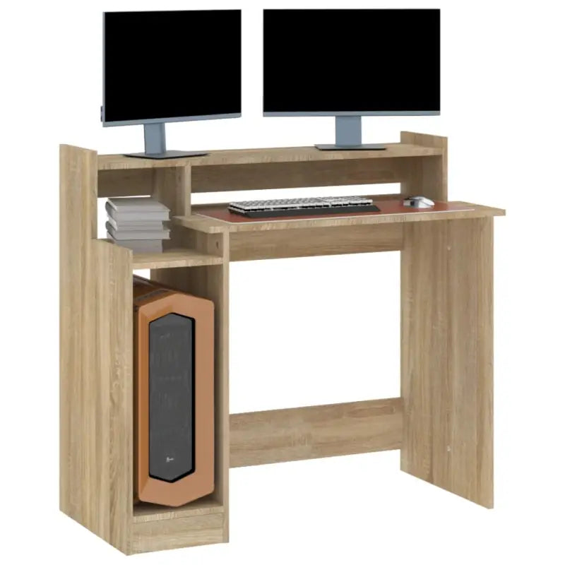 Elegante bureau met praktisch ontwerp en LED-verlichting voor moderne interieurs - Bureaus