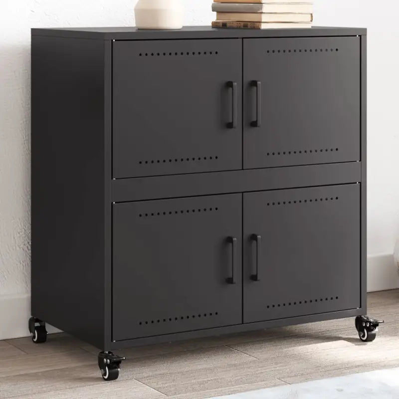 Elegante Dressoir van Duurzaam Staal voor een Moderne Look - Zwart / 1 - Dressoirs & buffetkasten