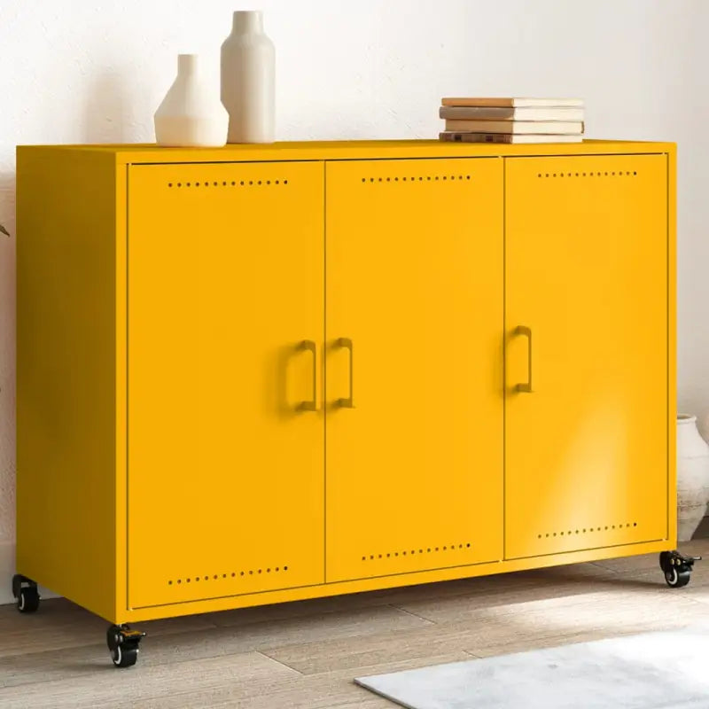 Elegante dressoir van duurzaam staal voor een stijlvolle woonkamer - Geel / 1 - Dressoirs & buffetkasten