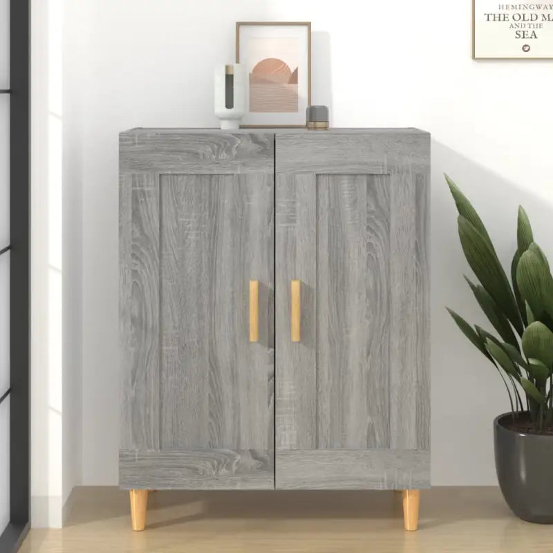 Elegante dressoirs van bewerkt hout met hoge kwaliteit en stabiliteit - Grijs sonoma / 1 - Dressoirs & buffetkasten