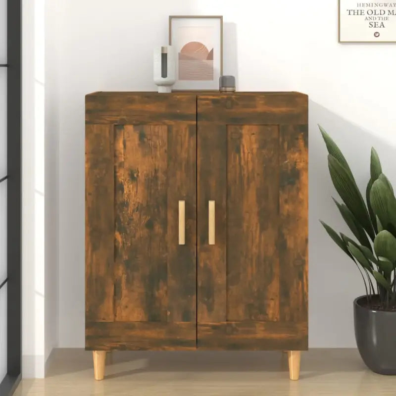 Elegante dressoirs van bewerkt hout met hoge kwaliteit en stabiliteit - Gerookt eiken / 1 - Dressoirs & buffetkasten