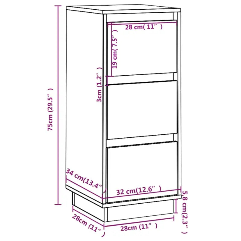 Elegante dressoirs van massief grenenhout voor klassiek interieur - Dressoirs & buffetkasten