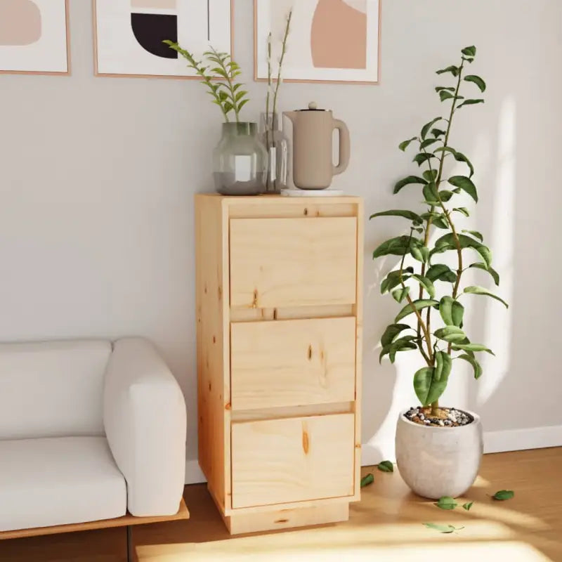Elegante dressoirs van massief grenenhout voor klassiek interieur - Naturel / 1 - Dressoirs & buffetkasten