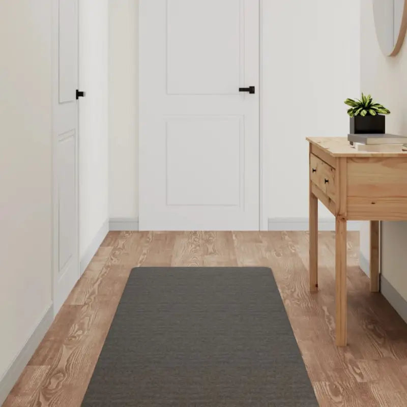 Elegante en praktische tapijtloper van polypropyleen - Antraciet / 60 x 180 cm - Vloerkleden
