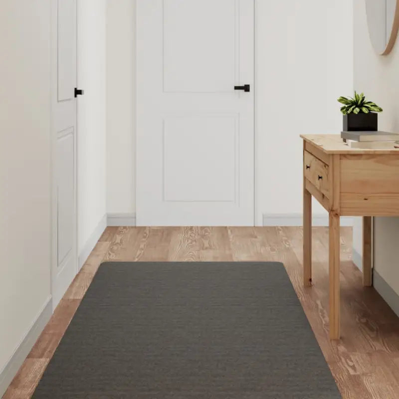 Elegante en praktische tapijtloper van polypropyleen - Antraciet / 80 x 180 cm - Vloerkleden