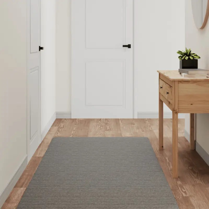 Elegante en praktische tapijtloper van polypropyleen - Grijs / 80 x 180 cm - Vloerkleden