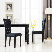 Elegante fluwelen eetkamerstoelen met houten frame en snelle levering bevat - Eetkamerstoelen