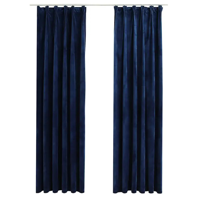Elegante fluwelen gordijnen met metalen haken en snelle levering bevat - Gordijnen & vitrages